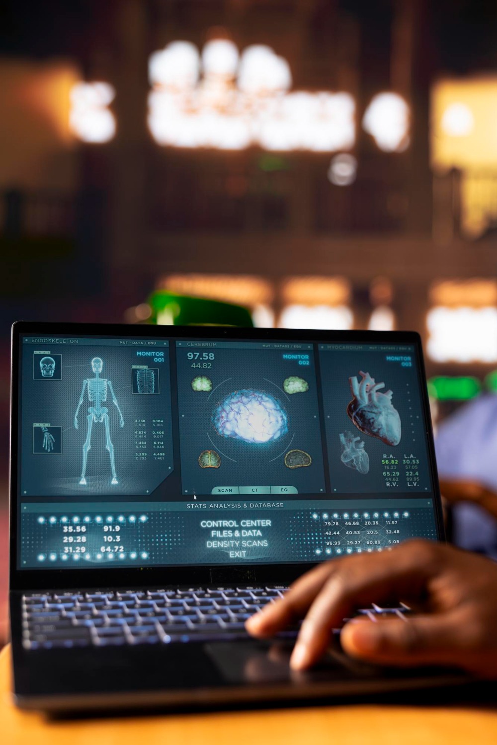 AI medical scribe extracting structured clinical data from health records